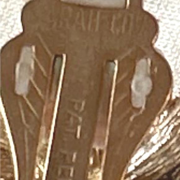 Vintage Sarah COV Brooch and Earrings silver and Gold Tone Rhinestone Diamonds - Picture 8 of 8